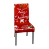 Sandalye kapakları 652f Mutlu Noeller Karikatür Kapağı Bell Noel Baba Ev Yatak Odası Oturma Odası Dekorasyonu için Koruyucu