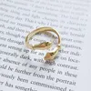 Trouwringen Zoet Knuffelen Romantische Liefde Elegant Stapelen Vinger Zilver Kleur Verstelbaar Voor Vrouwen Mode Trendy Sieraden