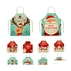 Decorazioni natalizie 2022 Grembiule Babbo Natale Buon per la casa Cucina Anno Decor Ornamenti Navidad Regali di Natale Drop Delivery Garden Fes Dhqkg