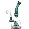 1 pz Bicchiere di vetro Bong pipe Hitman dab rigs bong fatti a mano Rasta riciclatore pipa ad acqua Fungo prec shisha narghilè con chiodo banger più economico