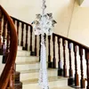Figurine decorative Ciondolo per auto Trasparente 3 strati Decorazione in cristallo Ornamenti Suncatcher Hanging Trim Pendenti Matrimonio