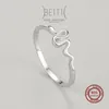 Pierścienie klastra Beitil Najwyższa jakość Reail 925 Srebrna osobowość wąż węża zwierzę zwierzęta dla kobiet dziewczęta akcesoria imprezowe biżuteria