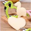 Cake Tools Sandwich Cutter Set For Kids Easter Animal Dinosaur Stainless Steel Bread Mod Metal Forms Cookie Cutters Biscuit Mold Dro Dh2Mn