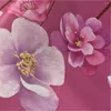 Vorhang Rosa Blume Verdunkelungsvorhänge für Mädchen Schlafzimmer Wohnzimmer Polyester Stoff Jalousien Küche nach Maß