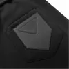 Moda de luxo designer calças na moda triângulo invertido calças com zíper bolso carta bordado calças de moletom de pelúcia casais leggings 1846