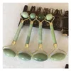 Face Massager Portable Pratical Jade Facial Mas Roller Healthy Body Head Foot Nature Beauty Tools In Stock Drop Delivery Health Dhik8