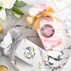 Embrulho de presente 2.5cm Rodada obrigado adesivo Papel Seal Rótulos de casamento Festas Favoras de loja Stickers Decoração de etiqueta