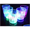 Weingläser LED blinkende leuchtende Tasse Wasserflüssigkeit aktivierte Beleuchtung Bierglasbecher leuchtende Party Bar Getränk Weihnachtsdekoration Dr Dh6Ev