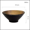 Tigelas tigela japonesa tigela de cer￢mica casa grande ramen sopa de sopa criativa conjunto de tableware de tabela hat grow grow home jardim kitc dhg4k