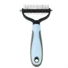 Собачья груминга Pets Beauty Tools Mure Cutter Shedding Tool Pet Cat Cat Hair Comb Brush Двусторонняя продукция zxf81 Delive dhhko