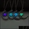 Colliers pendentif brillant dans le collier ras du cou sombre Collares bijoux livraison directe pendentifs Dhc1T