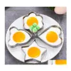 卵工具厚いステンレス鋼オムレツオムレツカビ揚げ卵パンケーキオムレツリングドロップデリバリーホームガーデンキッチンダイニングバーダック