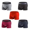 Underpants Mens Boxers Underwear Sexy U Convex Big Penis Pocket Modal Seamless Men Boxershorts Breathable Mesh Scrotum Bag Male
