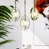 Kolye lambaları Nordic Designer Style Lights Restoran Işık Lüks Lüks Tek Kafa Geri Çekilebilir Kristal Led Modern Asma Lamba