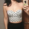 Camisoles Tanks Vintage Dots Corset Женские жилеты женские топы сексуальные женские рома