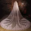 Bridal Veils Zyllgf 2023 Luxe lange kanten bruiloft sluier 3,5 m kathedraal bruid voor vrouwen Veus de noiva tuLle Applique BV35