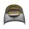 Çim Döşeme Güvenliği Kapa Şapkası Koruma Tam Yüz Kalkanı CE Vizör Örgü PC Giriş Fırçası Kesici Orman Bahçesi İş Ayarlanabilir