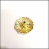 Duftlampen 9-Loch Lotus Weihrauchbrenner Halter Blume Kupfer Räucherplatte für Stöcke Frischluftkegel Home Schlafzimmer Toliet Dekor 48 Otrl2