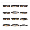 Beaded Strengen 12 Zodiac Bedelarmband Sterrenbeeld Tekenen Tijgeroog Steen Kralen Armbanden Voor Vrouwen Mannen Paar Horoscoop Mode Dhcpt