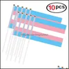 Banner Flags Lgbt Polyester Transgender Besexual Pensexual Flag 21X14Cm Lesbian Gay Pride Rainbow Supplies Drop Delivery Home Garden Dh2In