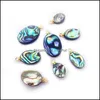 Charms High Quality Natural Colorfwork Shell Abalone Oval Pendant Ornament For Jewelry Making Diy Necklace Accessorycharms Drop Deli Otmq6