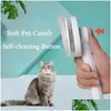 Brosse de toilettage pour chat, peigne pour animaux de compagnie, enlève les poils du chien pour un nettoyage plus propre, fournitures de beauté, livraison directe, maison jardin Dhtzo