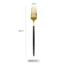 Forks Salada de sobremesas Fork 18,5 cm Aço inoxidável Western portátil El Casamento Rainbow Tabelware Calheres