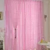 Cortina patrón de burbujas tul gasa ventana francesa cortinas puerta habitación cortina Panel bufanda cenefa persianas listas para usar