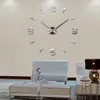 Horloges murales horloge Quartz montre Reloj De Pared Design moderne grand décoratif Europe acrylique autocollants salon Klok ClockWall