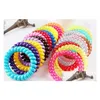 Hair Accessories Drop 5.5Cm Candy Colored Telephone Line Gum Elastic Ties Wear Ring Bands/Hair Ties/Hair Ring/Hair Delivery Products Dhmuy