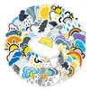 Presentförpackning 50st Sun Cloud Weather Stickers för anteckningsböcker Scrapbook Stationery Kscraft Söt klistermärke Scrapbooking Material Craft Supplies