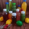 Garrafas de armazenamento StorageBottletLaRansparent Drink Comcontainers Pet Water tampas vazias tampas largas bocais largas gemas a granel Juicing