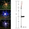 Guirlande lumineuse LED énergie solaire feu d'artifice étanche extérieur pissenlit pelouse lampe voie pour Patio jardin décoration