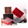 Gift Wrap 100Pcs/Lot Transparent Black Red Brown Cake Box Dessert Arons Mooncake Boxes Pastry Packaging Drop Delivery Home Garden Fe Dh3Eh