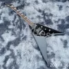LvyBest Guitarra Eléctrica personalizada Black Electric Guitar Aircraft Rosewood Shark Fin de la horquilla de color personalización