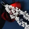 Headpieces Decorative Hair Hoop Elegant Pearls Flowers Shaped Hairband For Banquet Wedding Dresses Skirts