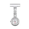 Orologi da taschino 2023 Retro Mini orologio da appendere luminoso con pendente a spilla con croce rossa al quarzo