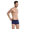 Underpants 4pcs Set Boxer Mens Underwear Men Cotton Male Pure Panties Shorts Solid Cuecas
