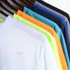 Herr t-shirts multicolor snabb torr kort ärm sport t shirt gym tröjor fitness skjorta tränare löpning t-shirt mäns andas sportkläder