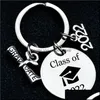 Party Favor Class Of 2022 Graduate Gift Stainless Steel Key Chain Crossborder Supply Three Colors Can Be Wholesale Drop Delivery Hom Dhjby