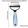 Собачья груминга Pets Beauty Tools Mure Cutter Shedding Tool Pet Cat Cat Hair Comb Brush Двусторонняя продукция zxf81 Delive dhhko