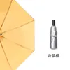 Paraplyer automatiskt dubbelskikt UV -skydd 3 vikta paraply vindtät svart beläggning regn sol utomhus stor u6b
