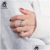 Cluster Rings Orsa Jewels 925 Sterling Sier Dazzling Cz Butterfly Ring Open Finger For Women Fashion Jewelry Gift Sr254 Drop Delivery Dh9Xu