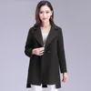 Misto lana da donna Cappotto invernale in lana da donna Giacca da donna coreana allentata di grandi dimensioni con colletto alla moda