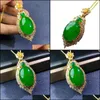 Pendant Necklaces Like Chalcedony Necklace Jade Egg Noodles Platinum Rose Gold Neck Accessories Female Green Livpendant Drop Deliver Otq9W