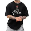 Męskie koszule Męskie Mężczyznę Summer Modna Ocena OD NECK DREKTOWANE KRÓTKO SŁUSKO PLUS SZIE LUSE HIP-HOP TOPS T-SHIRT Ożywne ubrania Camisetas#35