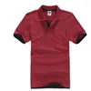 Polos pour hommes grande taille XS-3XL Polo pour hommes Desiger coton à manches courtes marques Golftennis chemises pour hommes