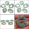 Charms Natural Stone Green Crystal Cluster Pendants Irregar Shape Exquisite Charm For Jewelry Making Diy Necklace Earring Drop Deliv Otwyo