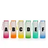 Tumblers 17Oz Sublimation Frosted Gradient Glass Water Bottle Color At End Matte Tumbler Heat Transfer Cans Beverage Juice Cups Sts Dhe52