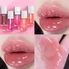 Lip Gloss 6ml Transparent Moisturizing Oil Crystal Jelly Plumping Reduce Fine Lines Anti-drying Nude Pink Liquid Lipstick